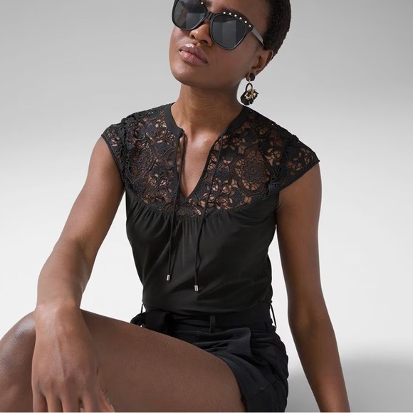 NWT WHBM Openwork Notch Tank - Picture 5 of 12